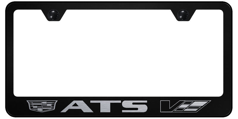 Cadillac ATS-V 2014 Standard License Plate Frame - Laser Etched - Official Licensed