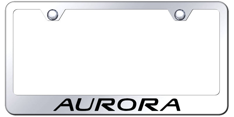 Oldsmobile Aurora Standard License Plate Frame - Laser Etched - Official Licensed