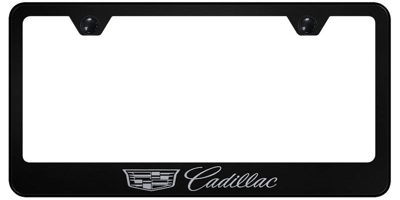 Cadillac 2014 Standard License Plate Frame - Laser Etched - Official Licensed