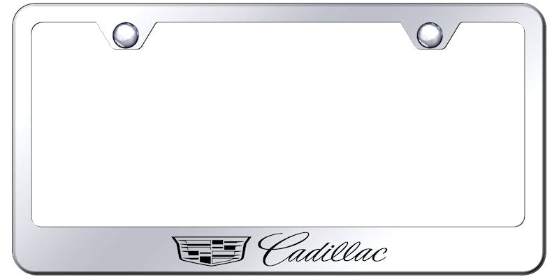 Cadillac 2014 Standard License Plate Frame - Laser Etched - Official Licensed