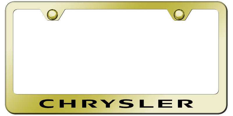 Chrysler Standard License Plate Frame - Laser Etched Mirrored - Official Licensed