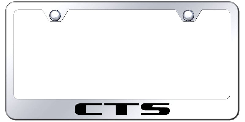 Cadillac CTS Standard License Plate Frame - Laser Etched - Official Licensed