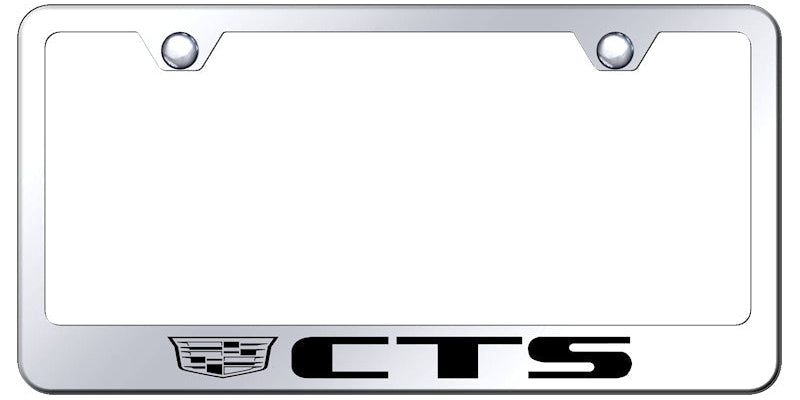 Cadillac CTS 2014 Standard License Plate Frame - Laser Etched - Official Licensed