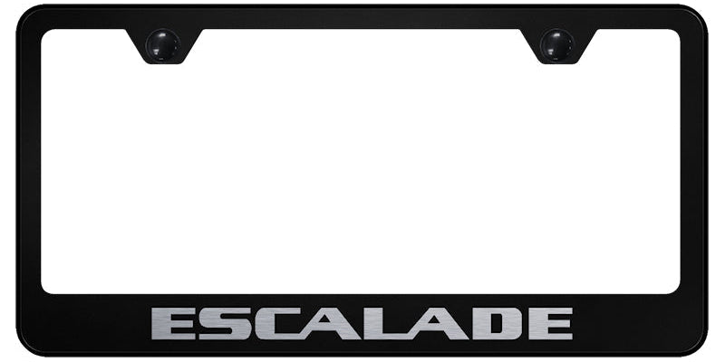 Cadillac Escalade Standard License Plate Frame - Laser Etched - Official Licensed