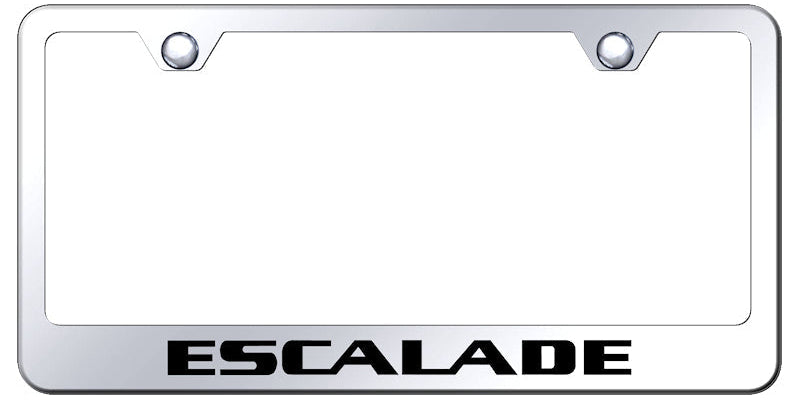 Cadillac Escalade Standard License Plate Frame - Laser Etched - Official Licensed