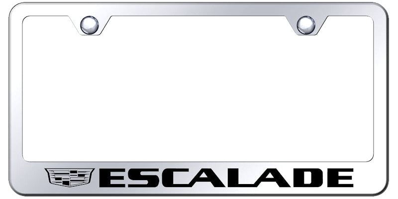Cadillac Escalade 2014 Standard License Plate Frame - Laser Etched - Official Licensed