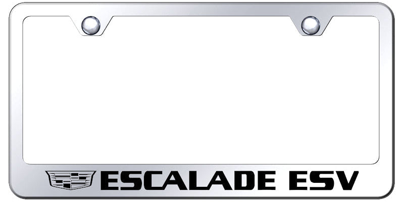 Cadillac Escalade ESV 2014 Standard License Plate Frame - Laset Etched - Official Licensed