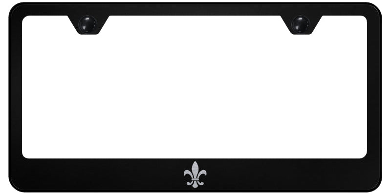 Fleur-De-Lis Standard License Plate Frame - Laser Etched - Official Licensed