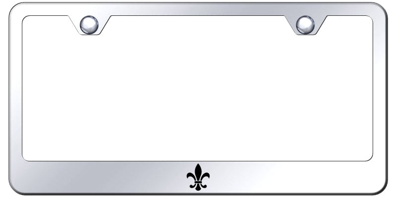 Fleur-De-Lis Standard License Plate Frame - Laser Etched - Official Licensed