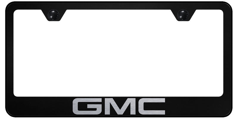 GMC Standard License Plate Frame - Laser Etched - Official Licensed