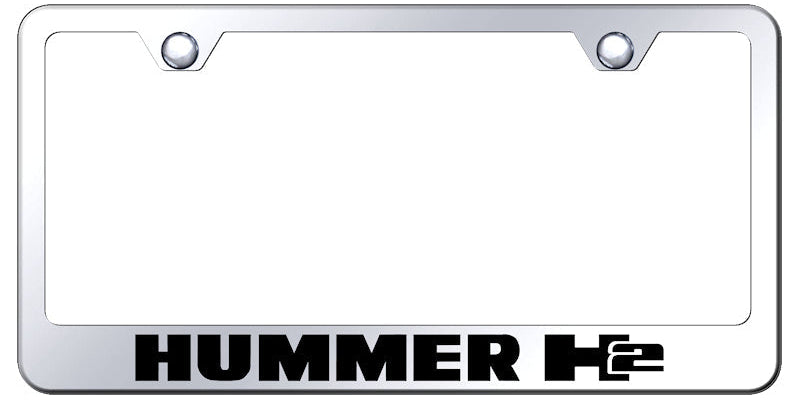 Hummer H2 Logo Standard License Plate Frame - Laser Etched - Official Licensed