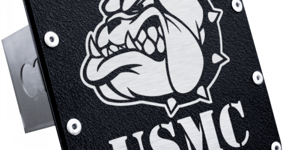 USMC Bulldog Head Class III Trailer Hitch Plug - Official Licensed
