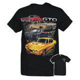 Pontiac GTO Logo Auto Car Graphic Cotton T-Shirt Steel Black Official Licensed