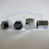 4pcs Ford Mustang GT Logo ABS Chrome Tire Stem Valve Caps Official Licensed