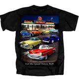 Chevrolet Vintage Diner Let The Good Times Roll Graphic Shirt Official Licensed