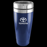 Toyota Logo Blue 16oz Stainless Steel Tumbler Travel Mug Official Licensed
