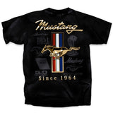 Ford Mustang 1964 Emblem Graphic Shirt Black Official Licensed