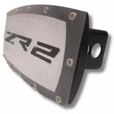 Chevrolet ZR2 Logo Billet Aluminum Tow Black Hitch Cover Plug Official Licensed