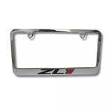 Chevrolet ZLI Logo Chrome Zinc Metal License Plate Frame Official Licensed