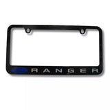 Ford Ranger Engraved Logo Black Zinc Metal License Plate Frame Official Licensed
