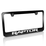 Ford Raptor Emblem Logo Black Zinc Metal License Plate Frame Official Licensed