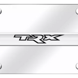 Ram TRX Chrome Name Logo on Mirrored Chrome License Plate Official Licensed