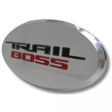 Chevrolet Trail Boss Engraved Oval Aluminum Tow Hitch Cover Official Licensed