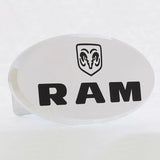 RAM Engraved Head Emblem Oval Chrome Aluminum Tow Hitch Cover Official Licensed