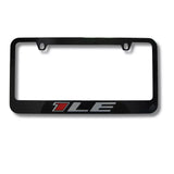 Chevrolet Camaro 1LE Engraved Black Zinc License Plate Frame Official Licensed