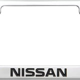 Nissan Engraved Logo Chrome Zinc Metal License Plate Frame Official Licensed