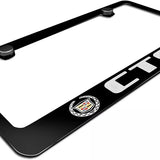 Cadillac CTS Logo Black Zinc Metal License Plate Frame Official Licensed