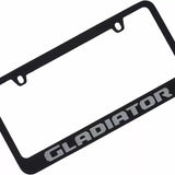 Jeep Gladiator Logo Black Zinc Metal License Plate Frame Official Licensed