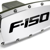 Tow Hitch Cover Plug for Ford F150 F-150 - Polished Chrome - 2-inch Billet