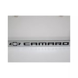Chevrolet Camaro Bowtie Chrome Zinc Metal License Plate Frame Official Licensed