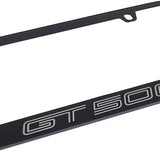 Ford Mustang Shelby GT500 Black Zinc Metal License Plate Frame Official Licensed