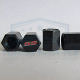 4pcs Chevrolet Camaro SS Logo ABS Black Tire Stem Valve Caps Official Licensed