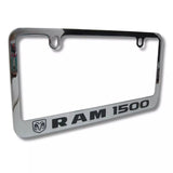 RAM Trucks 1500 Logo Chrome Zinc Metal License Plate Frame Official Licensed