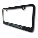 Ford Mustang GT 350 Engraved Logo Black License Plate Frame Official Licensed