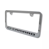 Chevrolet Camaro Bowtie Chrome Zinc Metal License Plate Frame Official Licensed