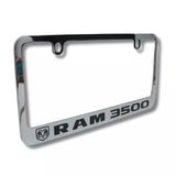 RAM Trucks 3500 Logo Chrome Zinc Metal License Plate Frame Official Licensed
