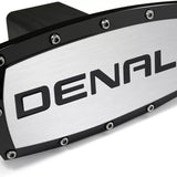 GMC Denali Engraved Logo Black Billet Trailer Tow Hitch Cover Official Licensed