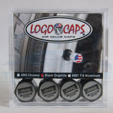4pc JEEP Grill Premium ABS Plastic Black Tire Stem Valve Caps Official Licensed