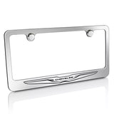 Chrysler Logo Metal Chrome Finish License Plate Frame Official Licensed