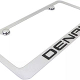 GMC Denali Emblem Logo Chrome Solid Brass License Plate Frame Official Licensed
