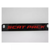 Dodge Scat Pack Red Logo Black Zinc Metal License Plate Frame Official Licensed