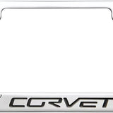 Chevrolet Corvette C6 Chrome Zinc Metal License Plate Frame Official Licensed