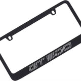 Ford Mustang Shelby GT500 Black Zinc Metal License Plate Frame Official Licensed
