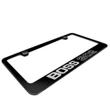 Ford Mustang Boss 302 Black Zinc Metal License Plate Frame Official Licensed