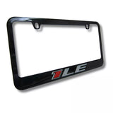 Chevrolet Camaro 1LE Engraved Black Zinc License Plate Frame Official Licensed
