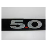 Ford Mustang 5.0 Logo Black Zinc Metal License Plate Frame Official Licensed
